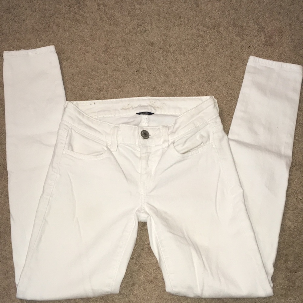 American Eagle White Jeggings